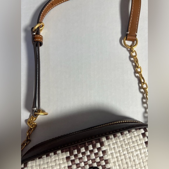 Tory Burch McGraw Woven Plaid Camera Bag - Picture 5 of 9